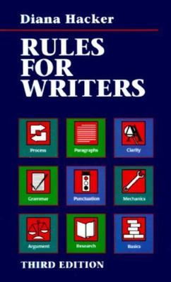 Rules for Writers: A Brief Handbook Hacker, Diana T. paperback Used - Good