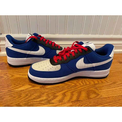 Nike Air Force 1 Low By You Nike ID Blue White Canvas Men's Sz 10.5 DZ3637-900 - Picture 2 of 5