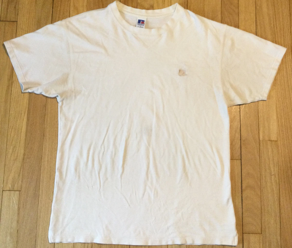 white athletic shirt