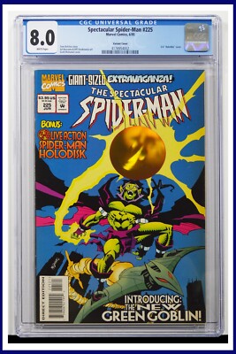 た*ー様 Spectacular Spider-Man (マジック：ザ・ギャザリ Spectacular Spider-Man #225 CGC Graded 8.0 Marvel 1995 3-D