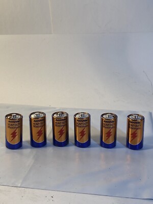 Ray O Vac Heavy Duty Maximum Copper & Blue 6 Batteries Size C