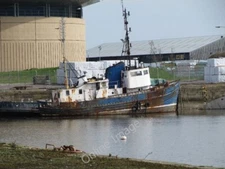 Photo 6x4 Trawler in the dock Craigie/NO4231 I think it's a trawler c2010