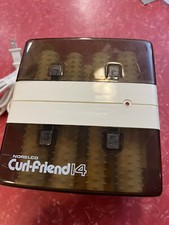 Vintage Norelco Portable Curl-Friend 14 Hairsetter Curlers Hot Rollers Set