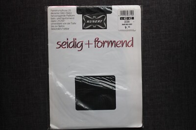 Vintage KUNERT seidig & formend Feinstrumpfhose Gr. 40-42 Marine 20 den Neu OVP