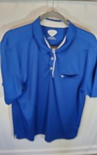 Callaway Opti-Dry Golf Polo Shirt XXL Men Royal Blue 100 Poly LNWOT white trim