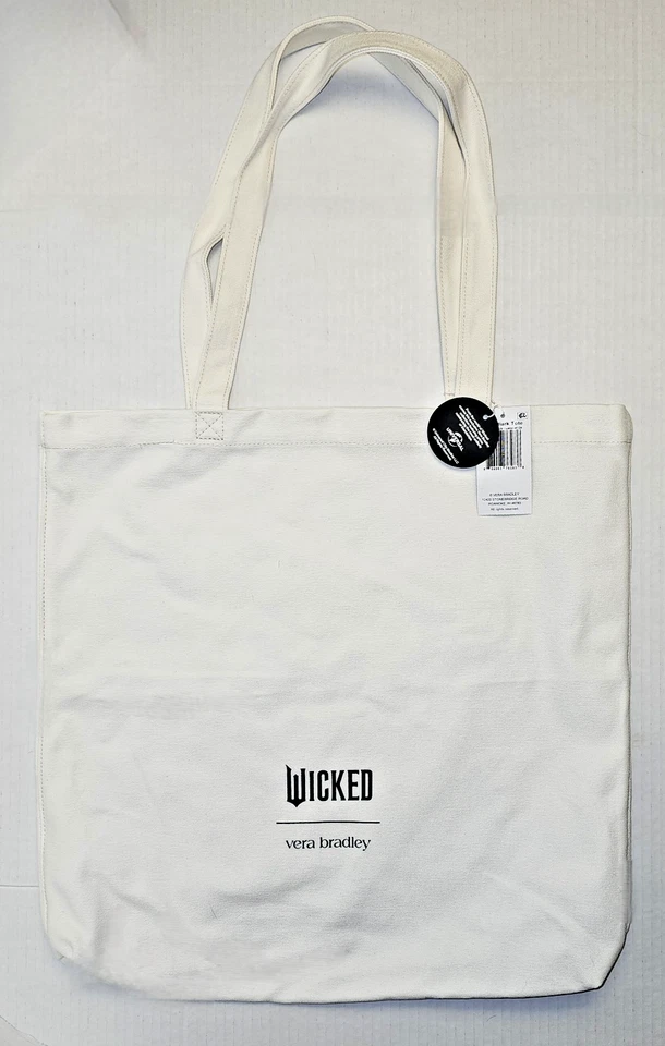 Vera Bradley Wicked Tote Bag w/ Leather Elphaba Wickedly Beautiful Bag Charm NWT - Image 4 of 4