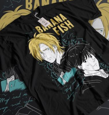 Banana Fish T-shirt Ash Lynx Eiji Okumura Card Anime New Shirt All