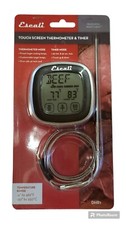 Escali Touch Screen Thermometer  Timer Stainless Steel Probe LCD Display NEW