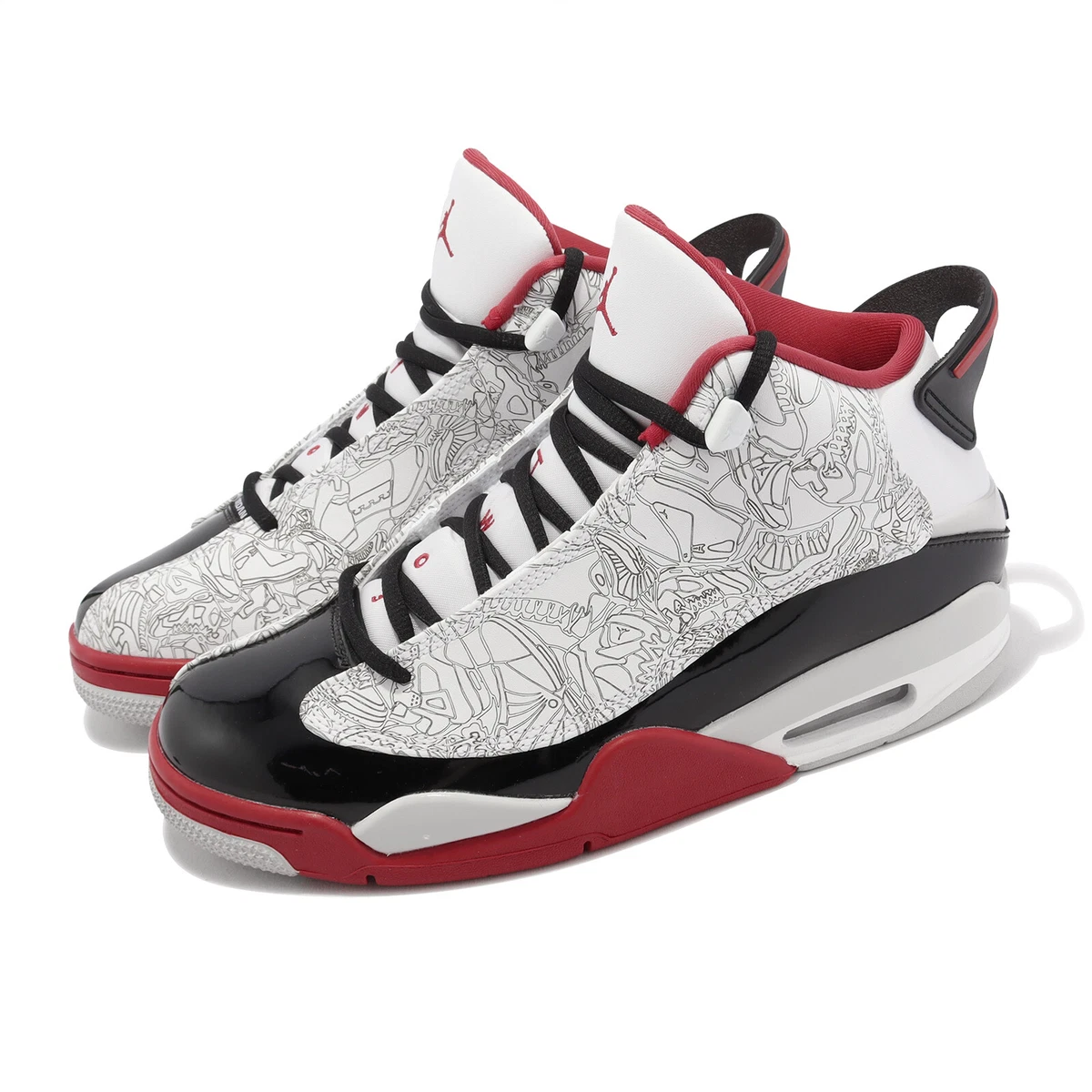 jordan dub zero white varsity red