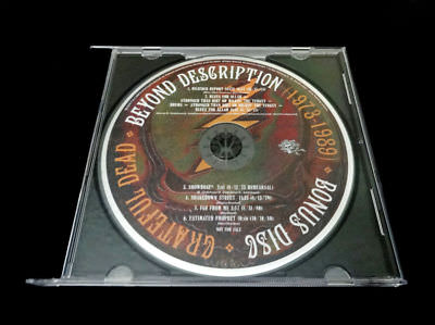 Grateful Dead Beyond Description Bonus Disc CD 1973 - 1989 from