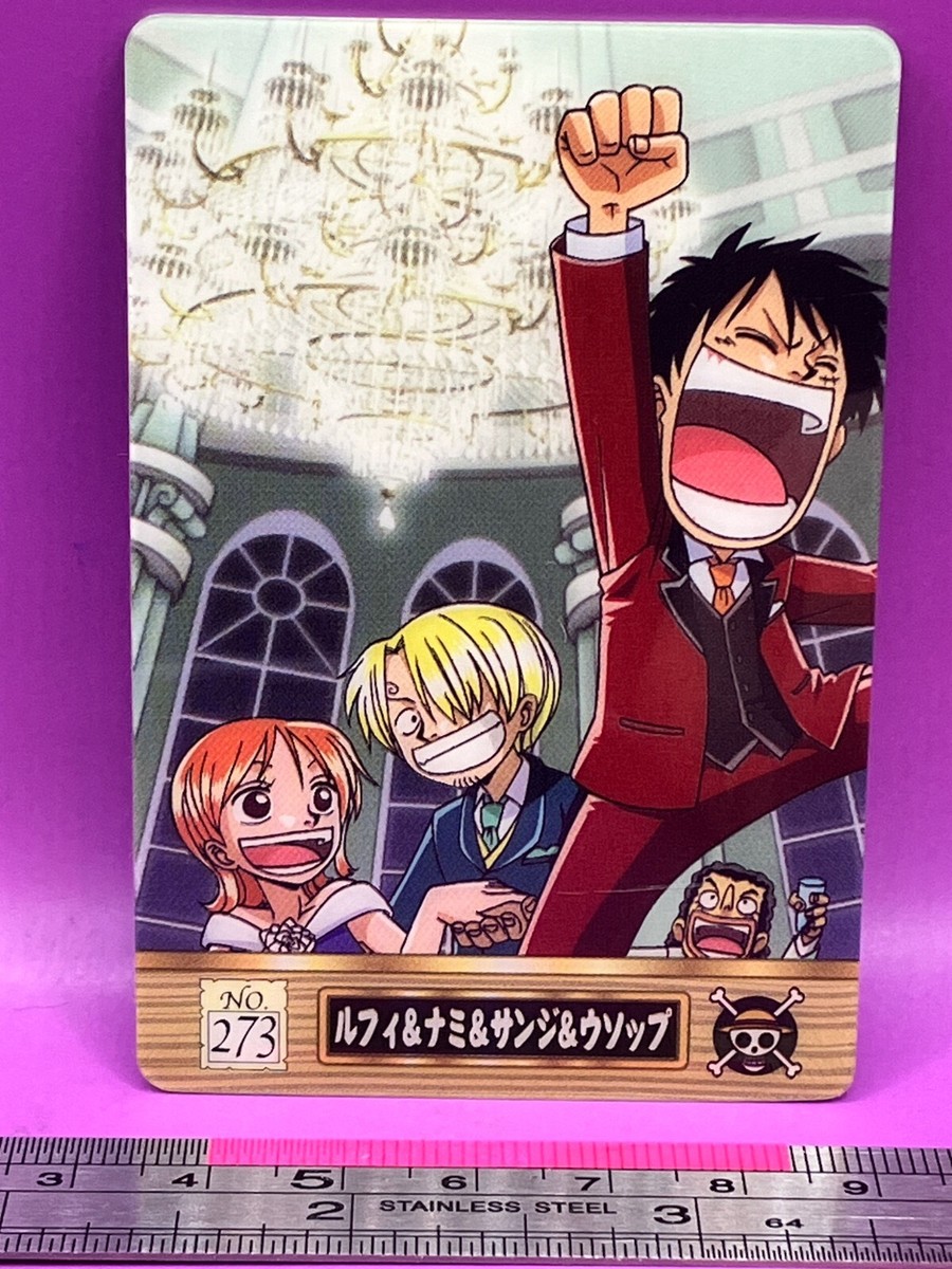 Luffy Nami Sanji 273 One Piece King of Pirates Gummy Card 2005