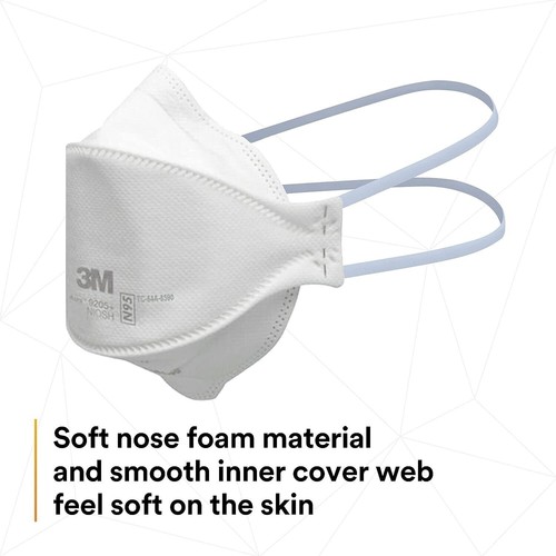 3M Aura 9205+ N95 Particulate Respirator Disposable Protective Mask - Picture 2 of 10