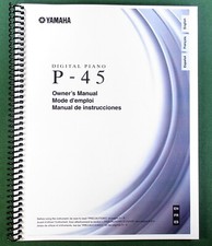 Yamaha P-45 Owner's Manual: 28 Pages & Protective Covers!