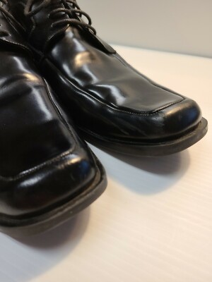 STACY ADAMS MENS 10.5 BLACK LEATHER OXFORD SHOES | eBay display picture 2
