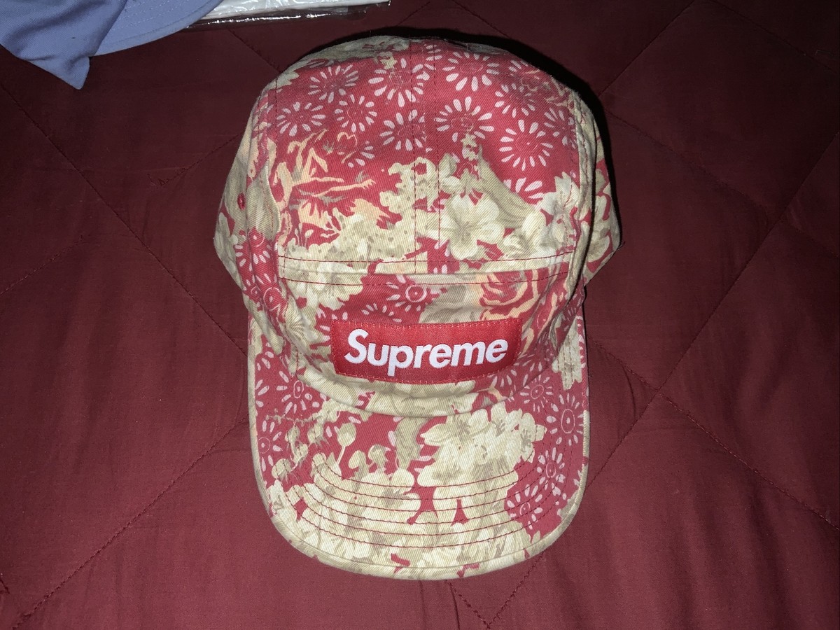 Supreme Washed Chino Twill Floral Camp Cap (SS18) | eBay