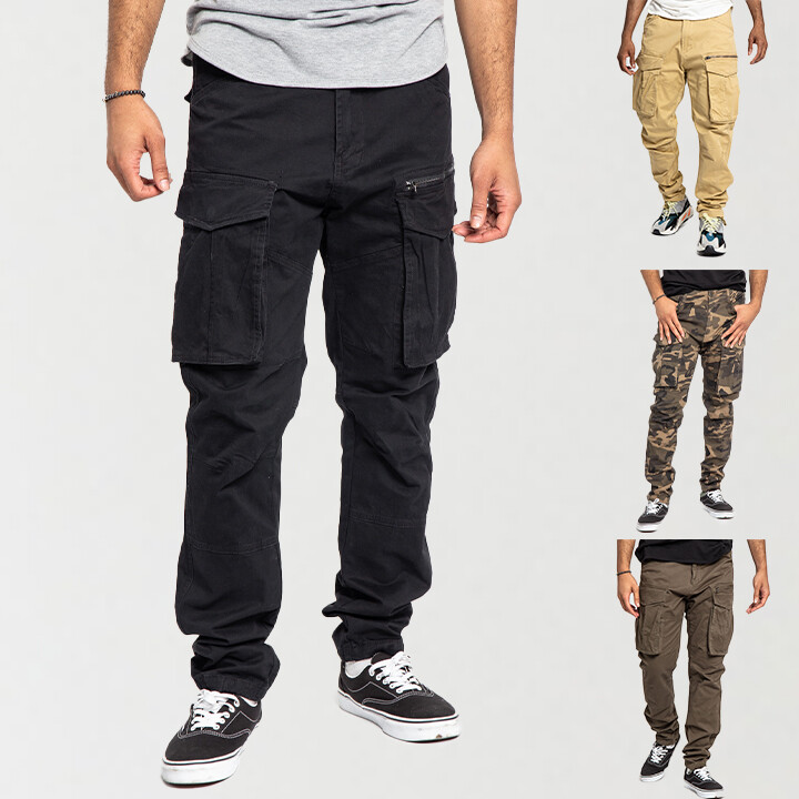 Victorious Men's Casual Utility Big Pocket Cargo Jogger pants DL1291