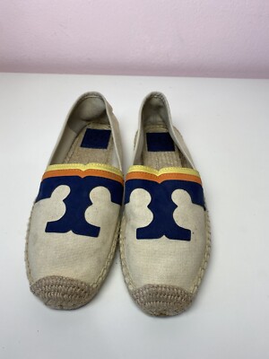Tory Burch, Gr. 39, Veranda Damen Schuhe Ballerinas Slipper Slip On Espadrilles 