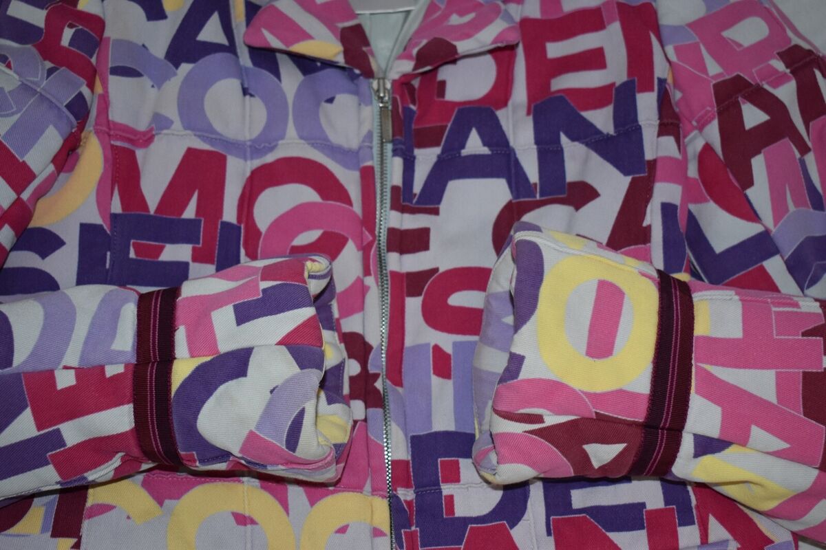 Chanel Identification Multicolour Words Quilted Zip Through Chanel Identification Multicolour Words Quilted Zip Through