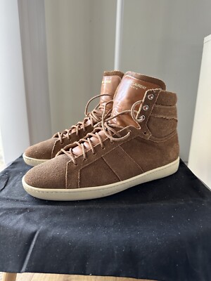 Saint Laurent YSL SL-18H Fringe Tan - Size 7.5 / 40 1/2 - PRE-OWNED