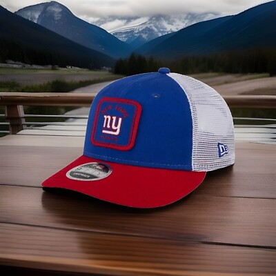 New Era Men's New York Giants Squared Low Profile 9Fifty Adjustable Hat  OSFA