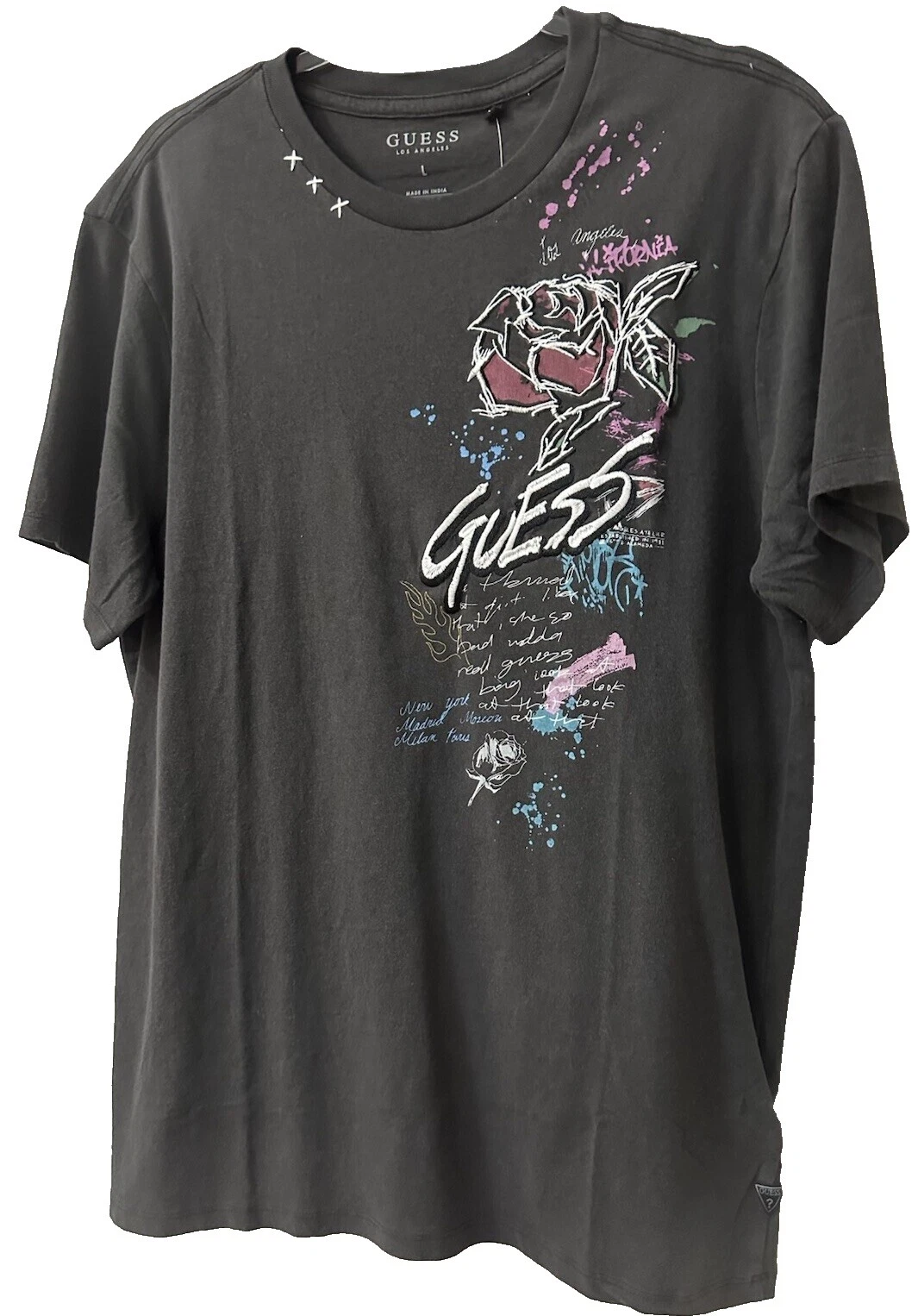 GUESS Regular Size L T-Shirts for Men