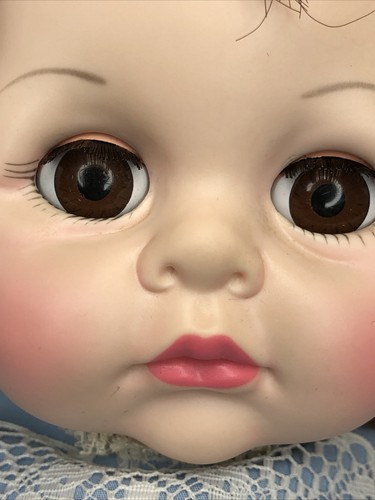 17” Vintage Madame Alexander “Pussy Cat” Baby Doll 1977 Brunette Girl W/ Box #O - Picture 6 of 19