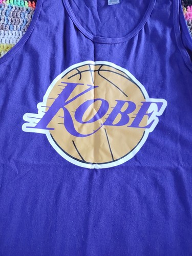 VTG KOBE LA Lakers Tank Top T Shirt Purple Mens 2XL Basketball NBA - Picture 4 of 7