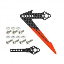 Microheli Adjustable Tail Motor Mount W/ Fin Set (RD) - GOOSKY S1