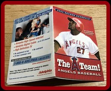 2004 CALIFORNIA ANGELS ADELPHIA BASEBALL POCKET SCHEDULE VLAD GUERRERO ON COVER
