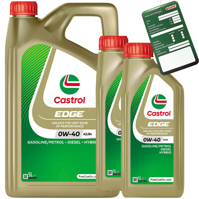 Motoröl Castrol EDGE 0W-40 A3/B4 7L VW 502 00 505 00 BMW LL-01 MB 229.3 229.5