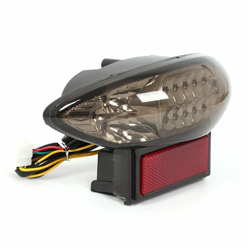 LED Tail Light Brake Turn Signal Lamp For Suzuki Hayabusa GSX1300R 1999-07 Smoke - Picture 3 of 9