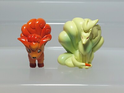 Kanto Ninetales Vulpix Pokemon Monster Collection Figure Set Tomy