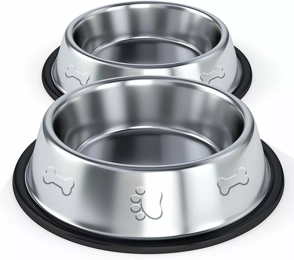 Dog Bowls - Non-Skid, Stainless Steel