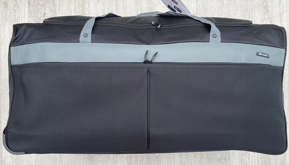 XXXL Extra Large Travel Luggage Wheeled Trolley Holdall Suitcase Duffel Bag Fold - Image 4 of 4