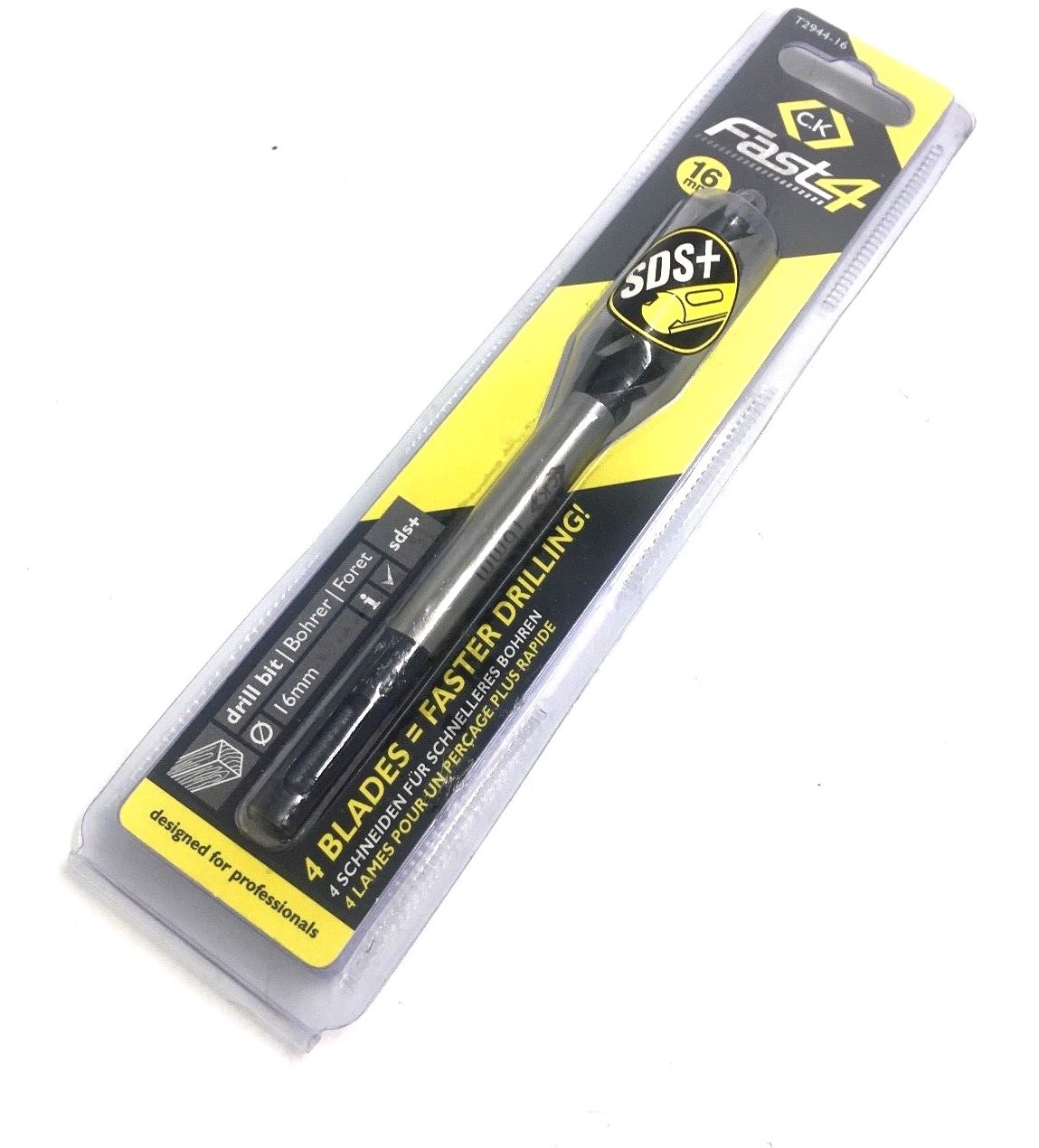 CK T2944-16 Fast4 SDS Wood Auger Drill Bit 16mm