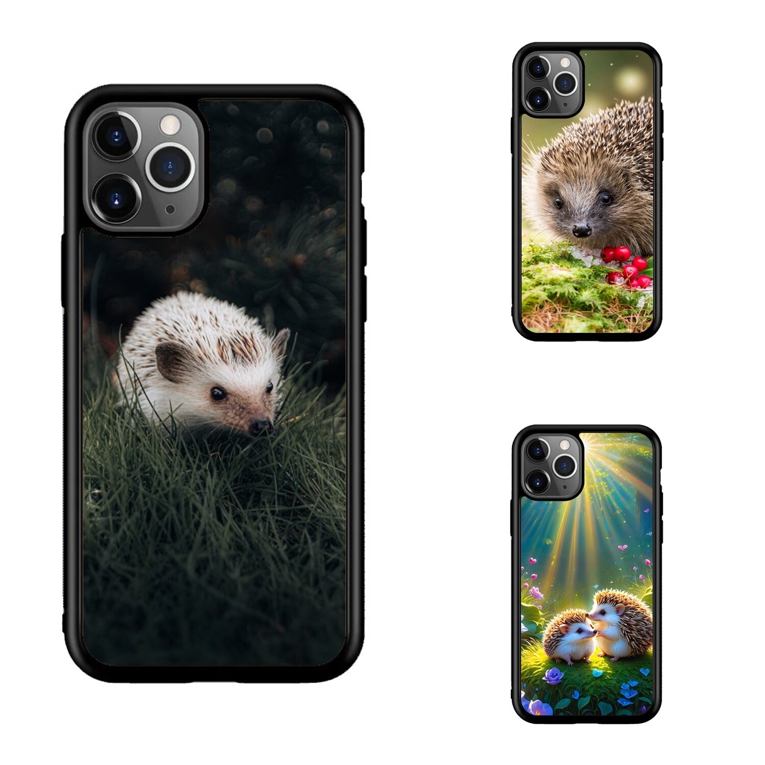 Protective Cover Cute Hedgehog Porcupine For Apple iPhone 12 13 14 15 16
