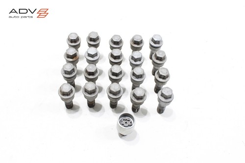 2009 - 2024 AUDI Q5 SQ5 WHEEL RIM LUG NUT BOLT W/ ANTI THEFT LOCK KEY OEM -SET- - Picture 1 of 6