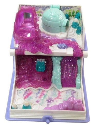 1995 Polly Pocket Vintage Sparkle Snowland Compact ONLY Bluebird Toys - Picture 2 of 2