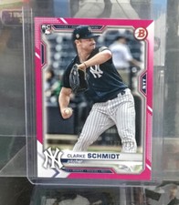 2021 Bowman Baseball Clarke Schmidt Pink /299 New York Yankees RC No.98 🔥