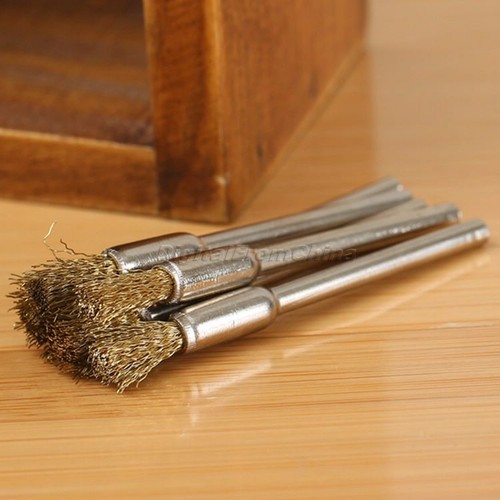 5pc D5MM Brass Wire Wheels Wheel Rotary Accessories for Die Grinder