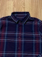 Lululemon Shirt Mens Medium Plaid Masons Peak Flannel Hunting Camp Preppy