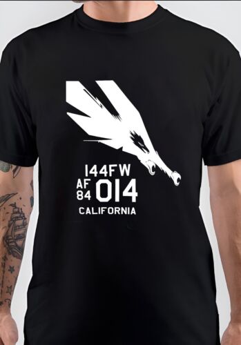 NWT 144th FW Fighter Wing F-15 Tailart Military Unisex T-Shirt  - Picture 1 of 5
