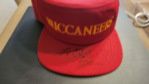 LEE ROY SELMON Game Worn Side Line Hat 70er signiert handsigniert in Vitrine - Bild 3 von 8