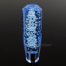 Jdm Universal Octagon Crystal Vip Manual Mt Bubble Shifter Shift Knob 150mm Blue