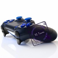 Sony Ps4 Controller Black With Blue Chrome Buttons Sony Ps4 Controller Black With Blue Chrome Buttons