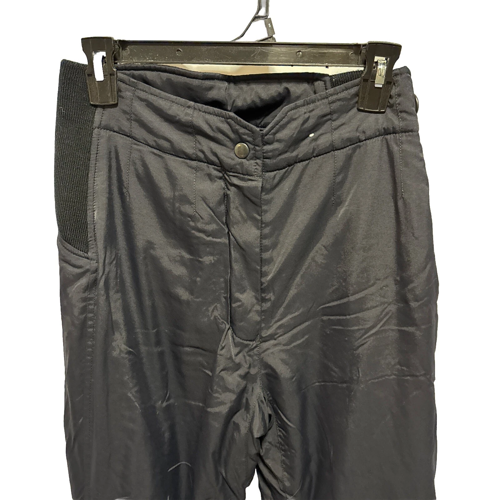 obermeyer ski snow nylon with zipper and hook pants