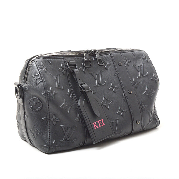 Louis Vuitton Shoulder Bag City Keepall Monogram Seal Noir M57955  