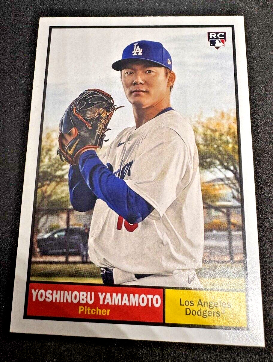 Yoshinobu Yamamoto 2024 Topps Archives #61 RC Los Angeles Dodgers Rookie