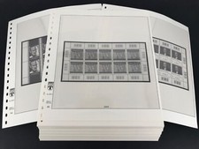 Lindner-T Blankoblätter 1-streifig (breit) ohne Einlagen 100 Blätter neuwertig