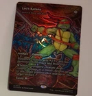 Leo's Katana Borderless Poster FOIL NM Teenage Mutant Ninja Turtles TMNT MTG
